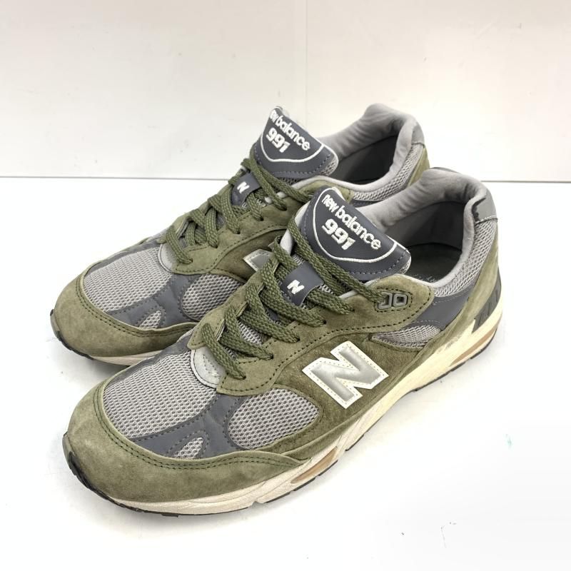 【中古】New Balance M991GGT サイズUS9½D オリーブグリーン ニューバランス[92]