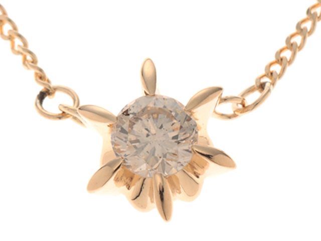 JEWELRY　貴金属・宝石　ダイヤモンド　ネックレス　K18　ゴールド　D0.28ct　2.2g　2120500284651　【200】