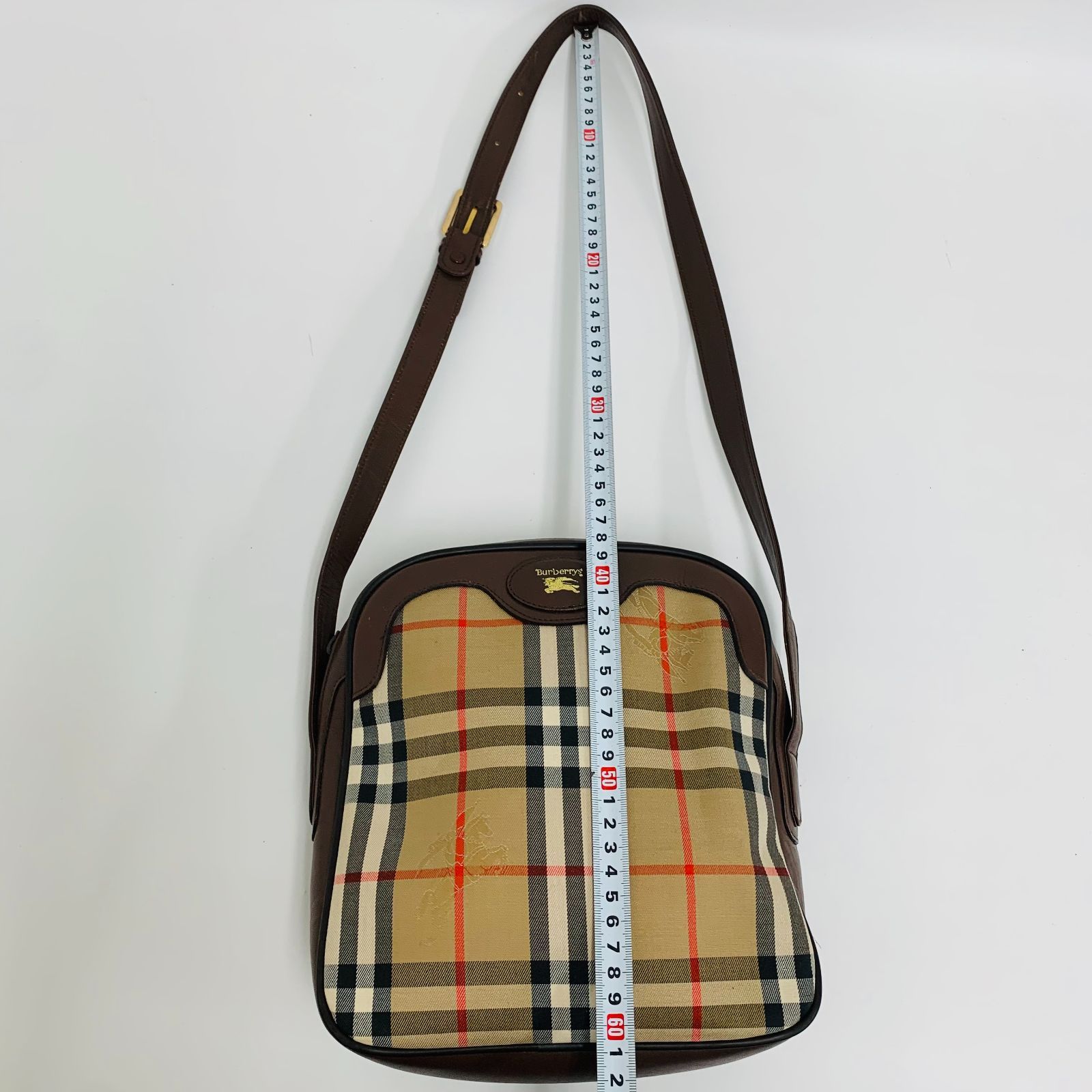 美品】Burberrys ショルダーバッグ ノバチェック シャドーホース（0144