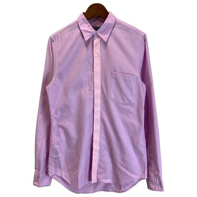 9211. COMME des GARÇONS バイカラー 長袖 トップス 中古】 COMME des GARCONS プレーンシャツ 長袖 トップス レギュラー