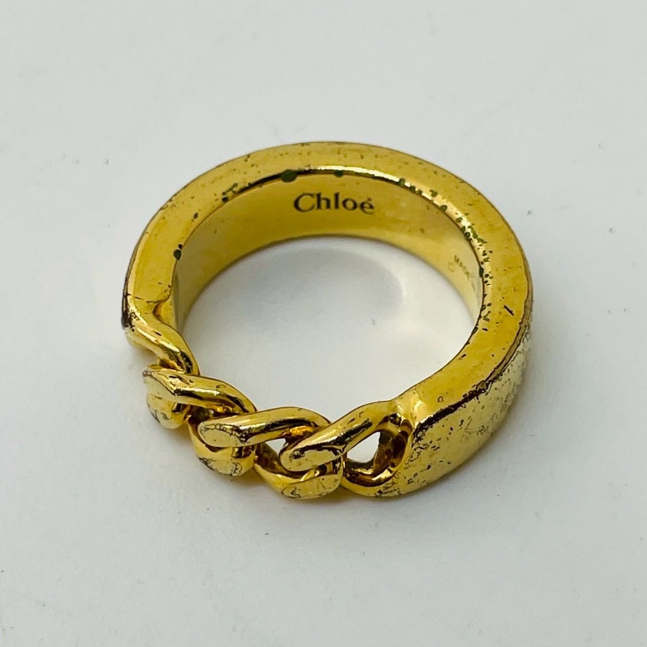 ry/5.19/5】Chloe クロエ チェーンデザイン リング 指輪 アクセサリー 