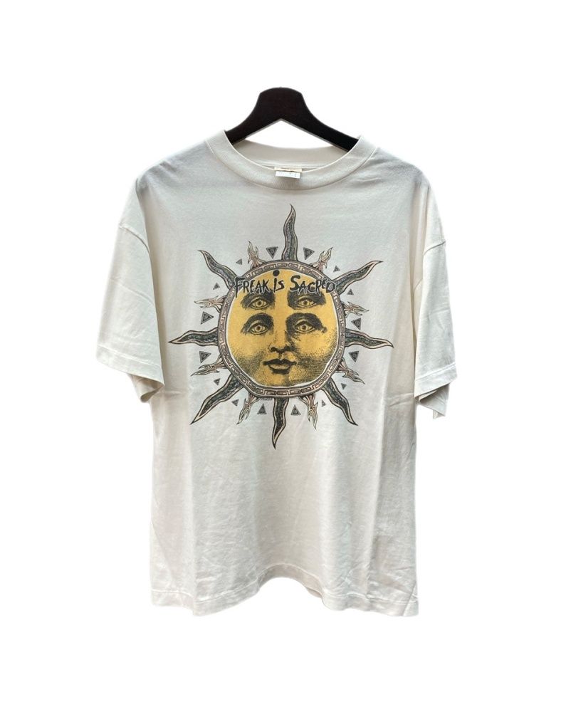 セントマイケル SAINT MICHAEL 24AW CP_SS TEE 半袖 カットソー FREAK IS SACRED SUN 日本製 WHITE 白 SM-YS1-0000-C02 Tシャツ プリント ホワイト Mサイズ 104MT-3226