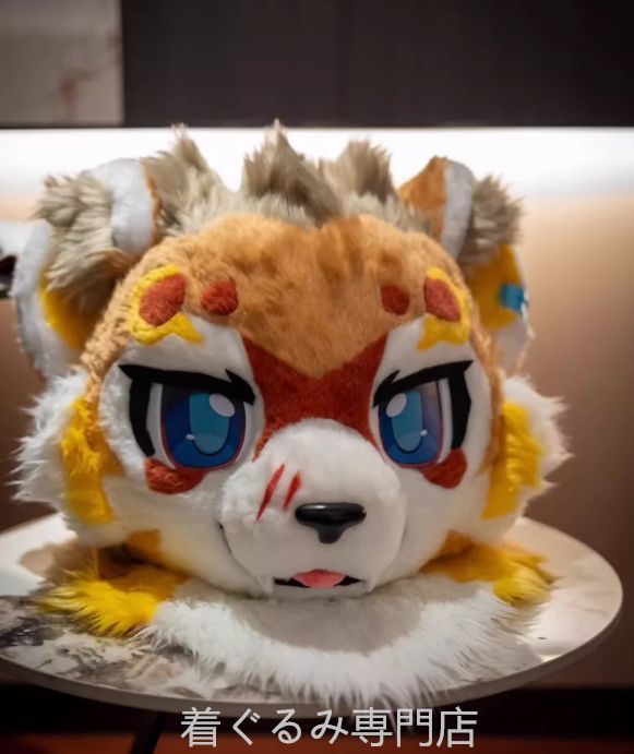 犬　猫　着ぐるみ ヘッド全頭　ヘッド ケモノ ファースーツ ぬいぐるみ コスプレ コスチューム Kurumi 一点物 C256 86,350円