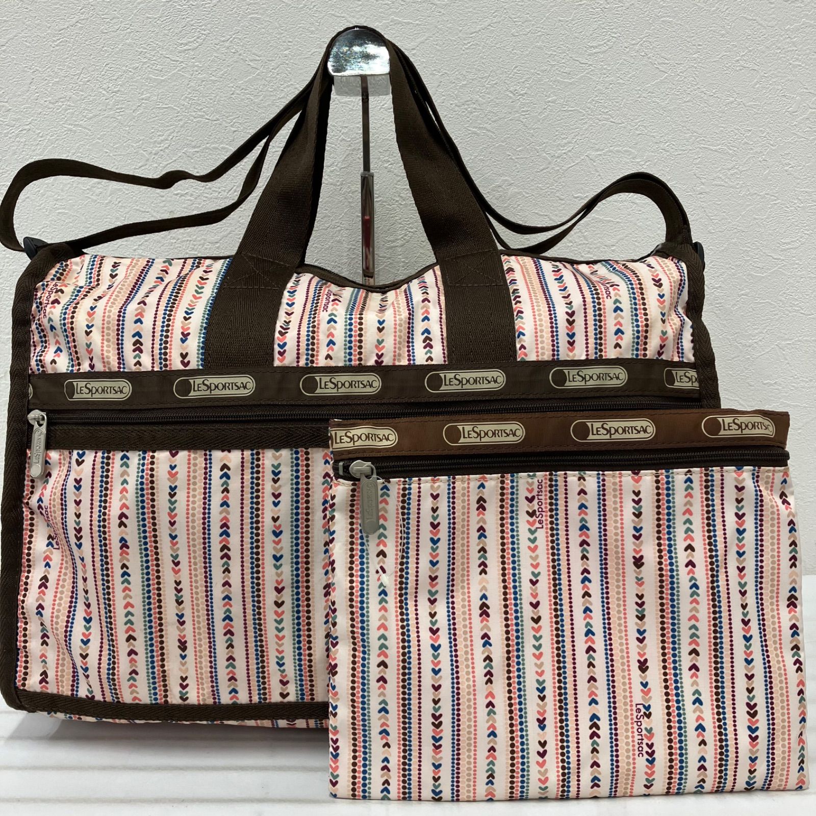 3485 LeSportsac レスポートサック ボストンバッグ 2way ハート ドット 