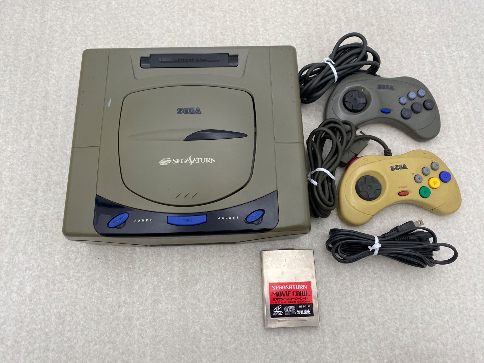 SEGA セガサターン HST-3210　本体 動作品 ムービーカード付き