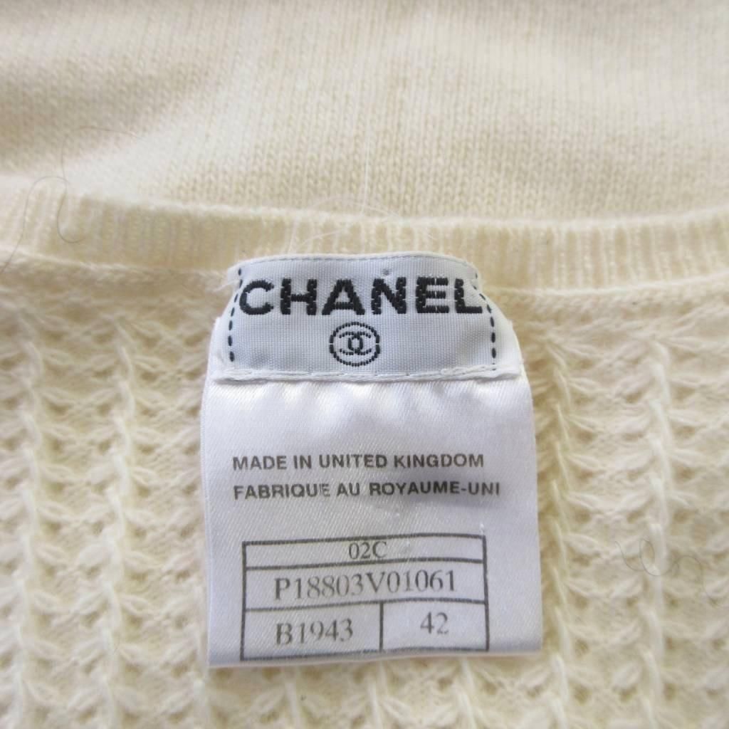 シャネル CHANEL 02C カシミヤ100% ノースリーブニット セーター ココ