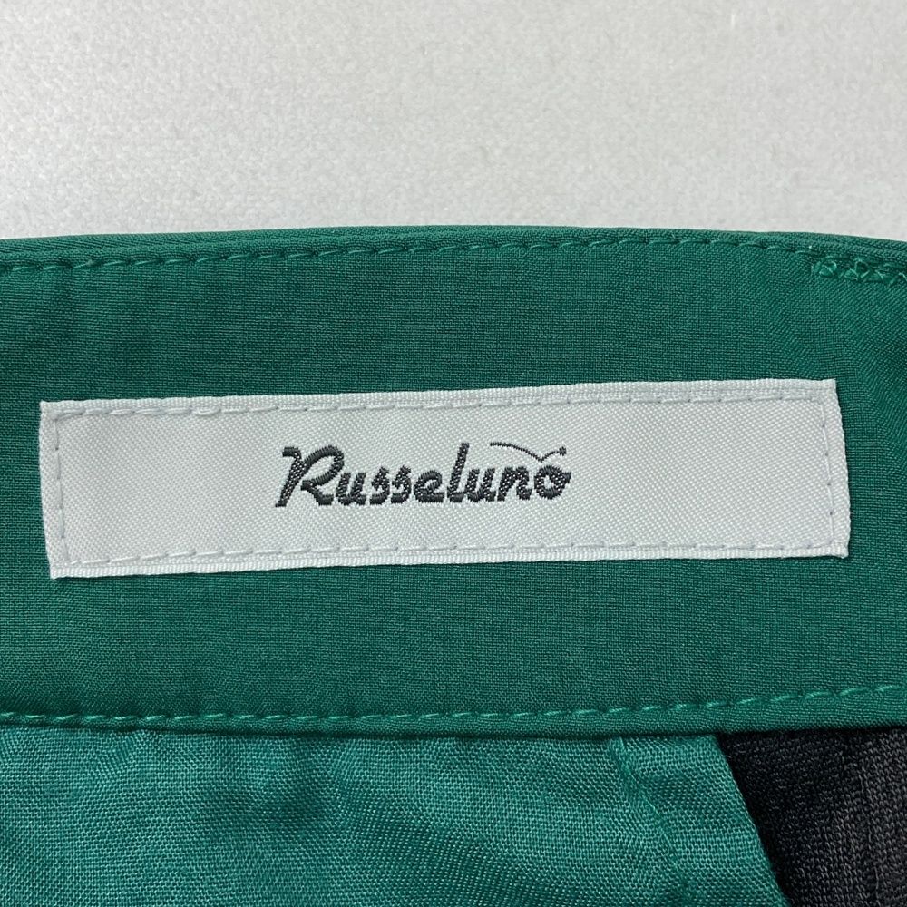 サイズ：6 RUSSELUNO ラッセルノ ストレッチパンツ ルチャ グリーン系