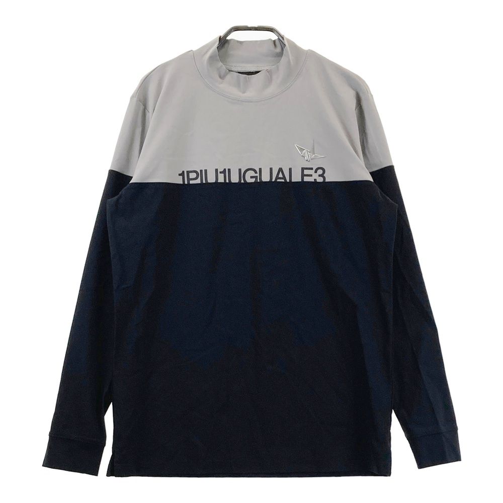 サイズ：4 1PIU1UGUALE3 GOLF ハイネック 長袖Tシャツ ブラック系 [240101704100] ゴルフウェア メンズ ストスト