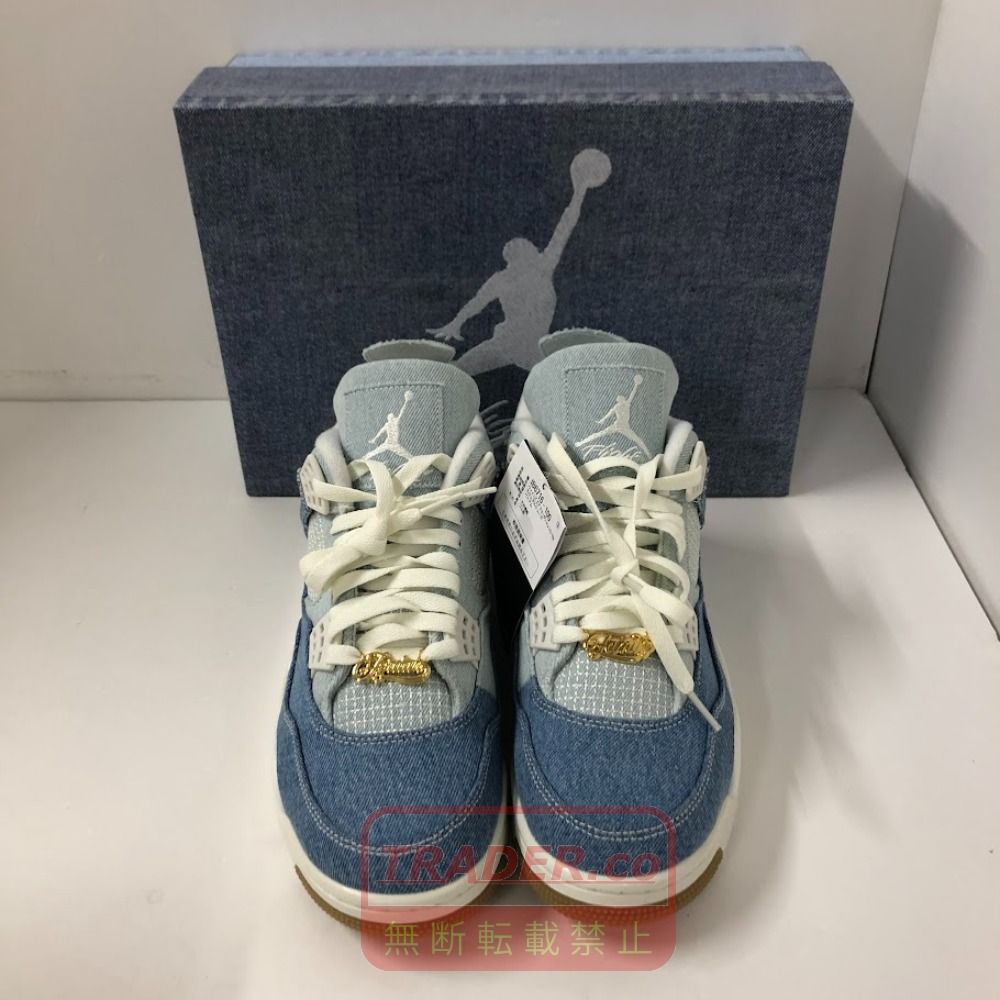 08w16899 NAIKE WMNS AIR JORDAN 4 RETRO TEX ナイキ ウィメンズ・エア・ジョーダン・フォー・レトロ・テックス IB6716-100 27.5cm US10.5 UK8 スニーカー 【中古品】