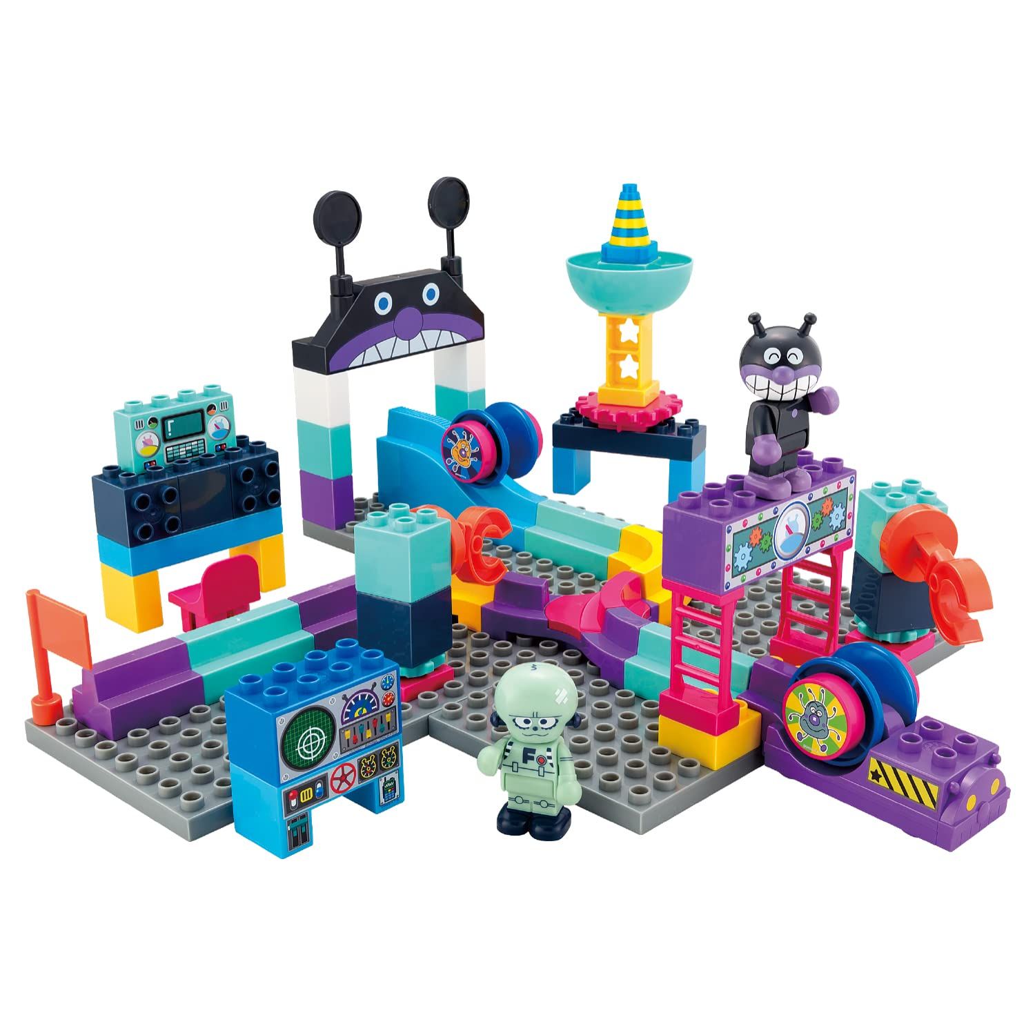 [バンダイ(BANDAI)] BlockLabo ブロックラボ アンパンマンころころブロック~ころころはっしん!バイキンメカこうじょう~ 対象年齢 3 才以上 [ころころはっしん!バイキンメカこうじょう]