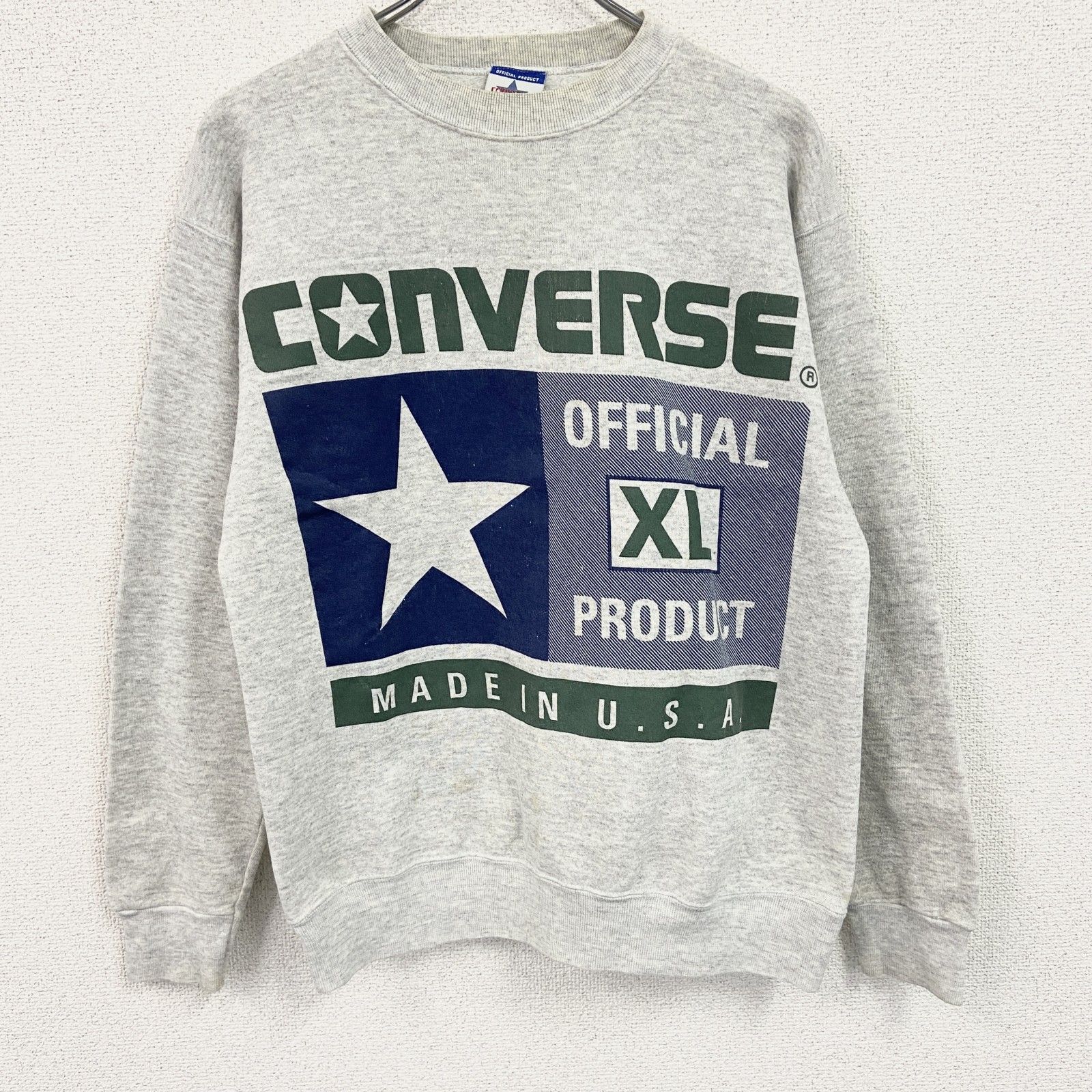 CONVERSE　コンバース　スウェット/トレーナー　霜降りグレー　古着