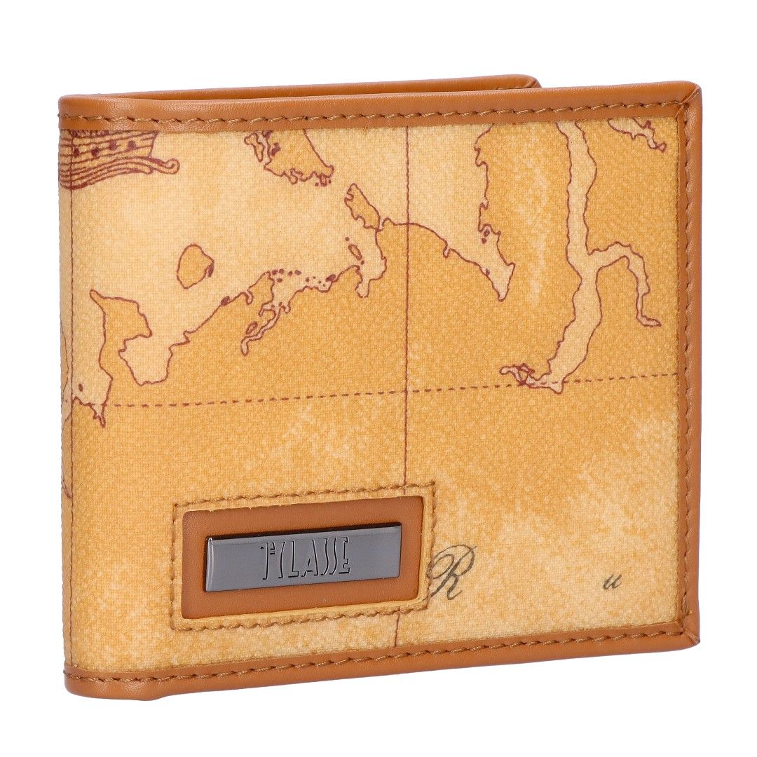 プリマクラッセ PRIMA CLASSE 折財布 2つ折り 小銭入れ付き 地図柄 PM W158 6000 0010 NATURAL