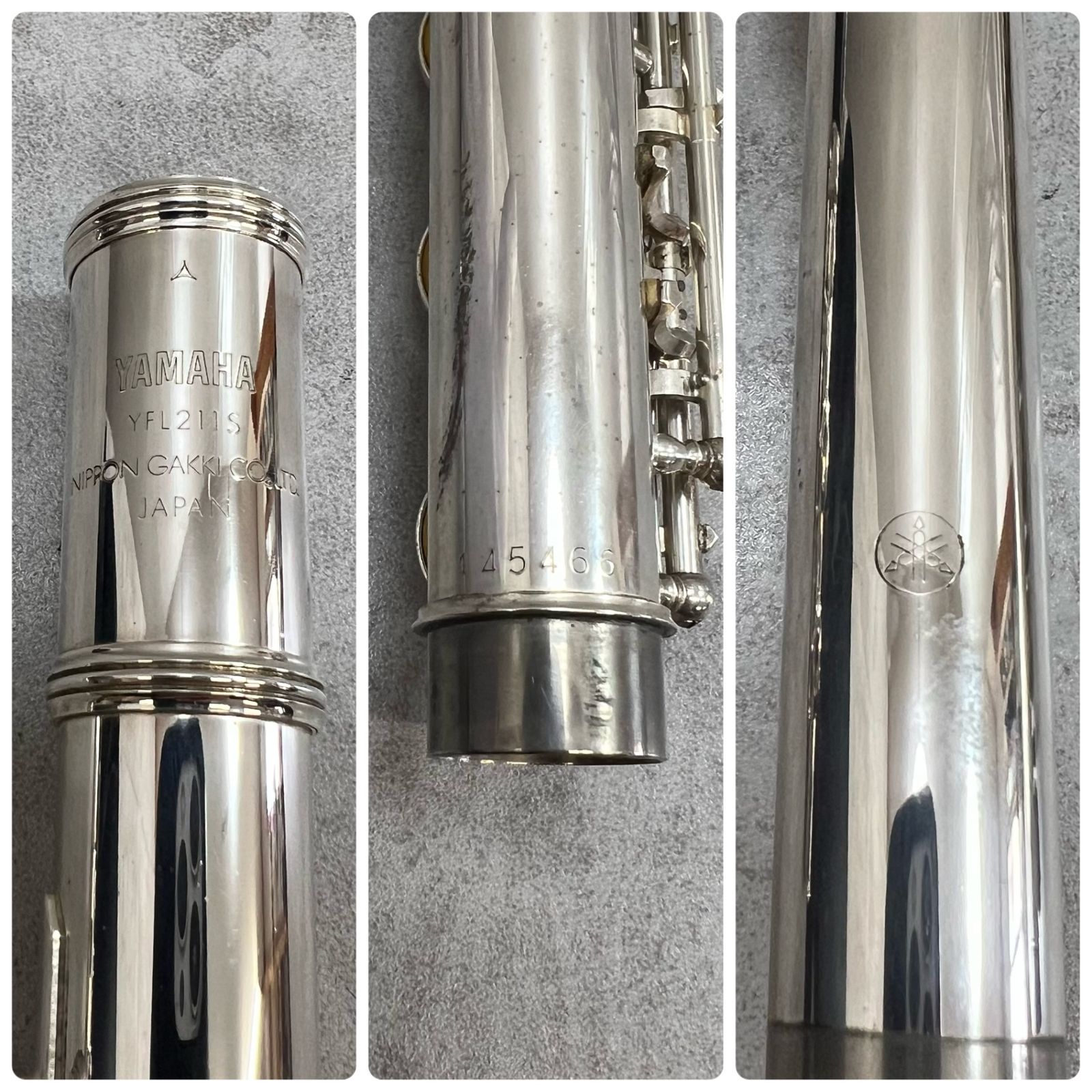 ヤマハ フルート YFL-211S Eメカ搭載 銀めっき メッキ シルバー 木