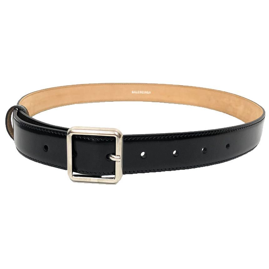BALENCIAGA バレンシアガ スクエアバックル レザー ベルト 525447