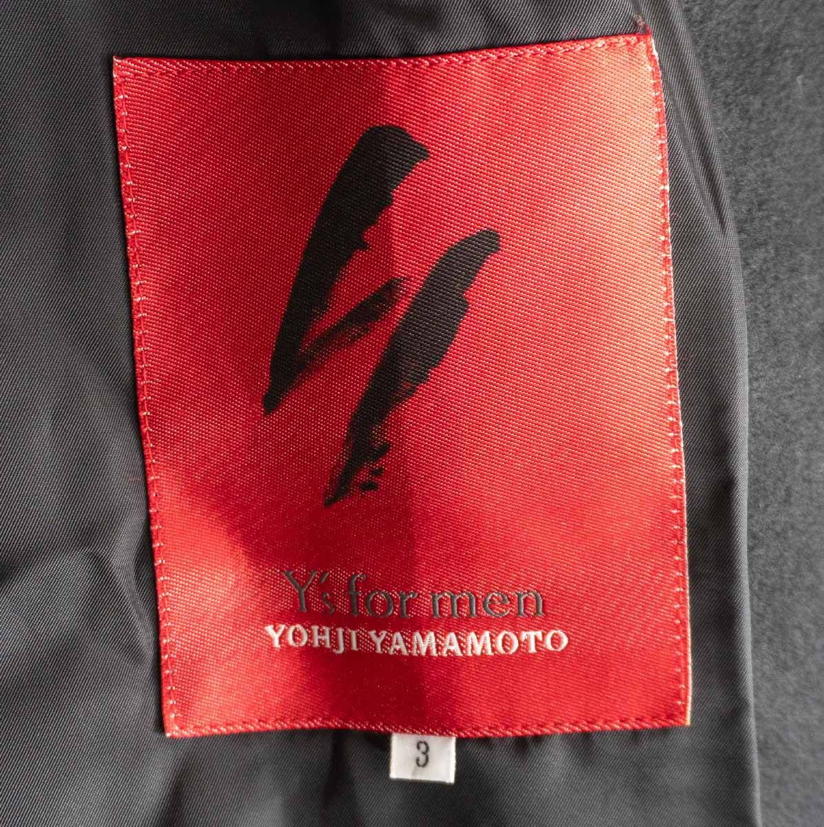y's for men フード付別珍ジャケット　ヨウジヤマモト　赤ラベル アーカイブ/赤ラベル】Y's for men【ライトメルトン ウール ロング