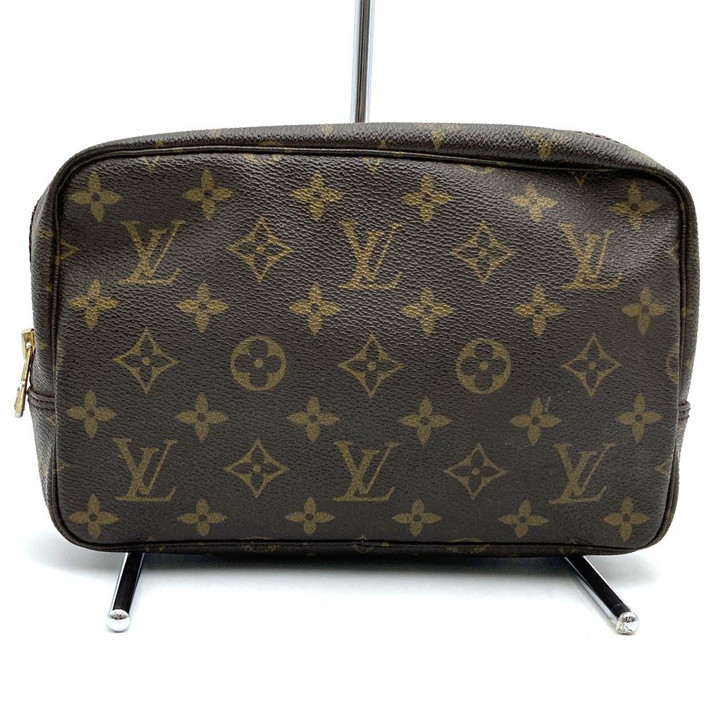 LOUIS VUITTON ルイ・ヴィトン トゥルーストワレット28 M47522 ポーチ モノグラムキャンバス ブラウン レディース メンズ