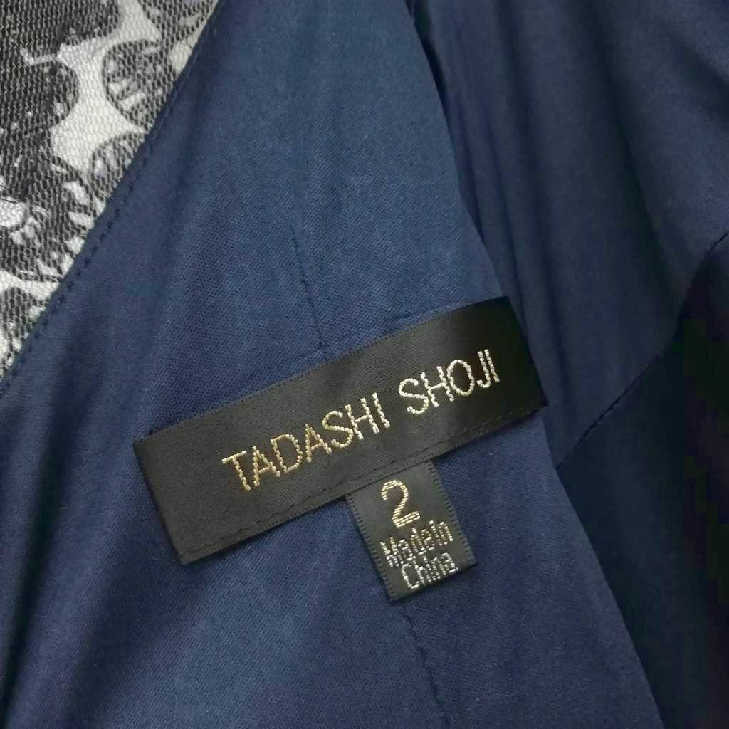 タダシショージ TADASHI SHOJI スパンコール 刺繍 ロング ドレス