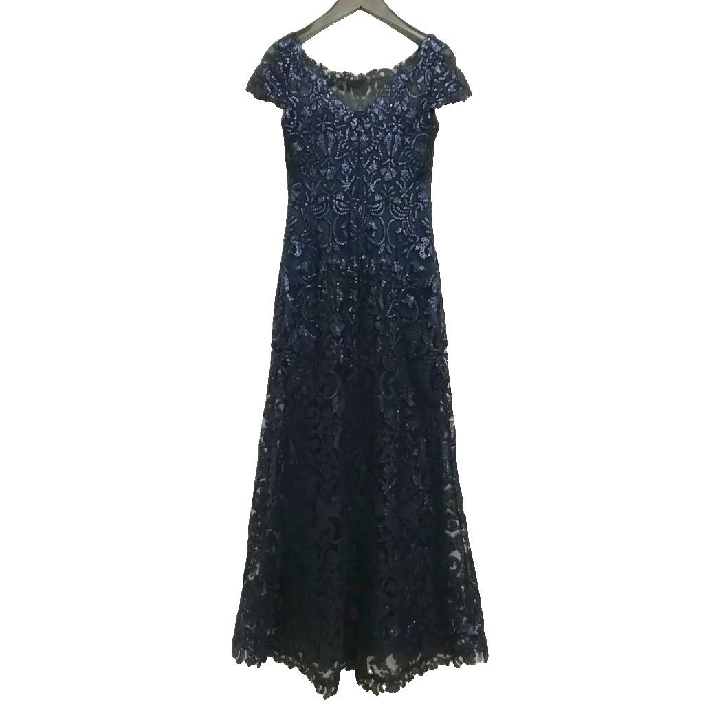 tadashi shoji 刺繍スパンコールワンピース タダシショージ TADASHI SHOJI スパンコール 刺繍 ロング ドレス
