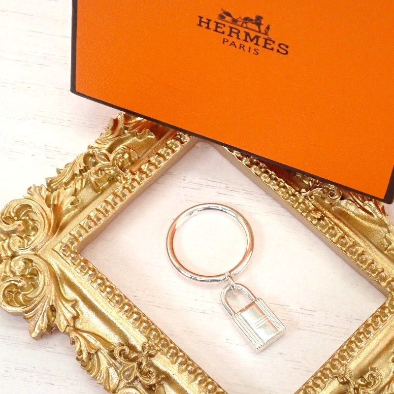 エルメス HERMES ケリー・カデナリング 11号 #51 H121610B_00051 指輪 シルバー925 レディース 鍵 保存箱付属【中古】【Aランク】