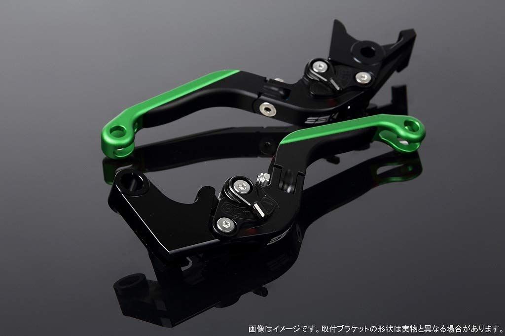 新品 SSK スピードラ アジャストレバーセット 可倒延長式 レバー本体カラー:マットブラック アジャスターカラー:マットブラック エクステンションカラー:マットグリーン YAMAHA XMAX