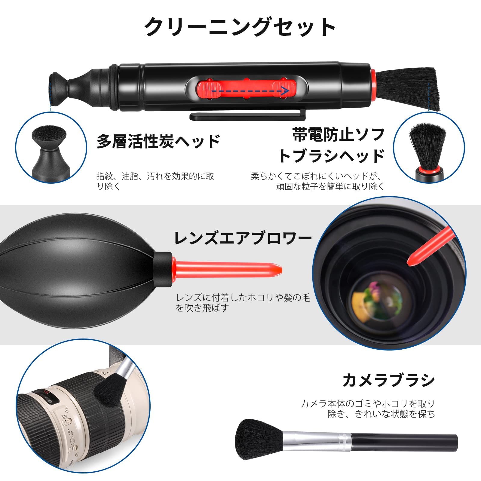 新品 NEEWER 52mmレンズとフィルターセット : 広角/2.2x望遠追加レンズ
