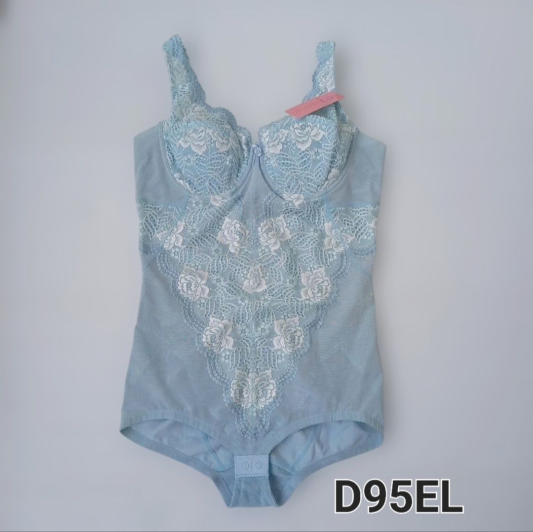 【新品】ダイアナ 補正下着 3点セット(水色) 3＊ダイアナ Newサマーコレクション ボディスーツワイヤー入り D95EL