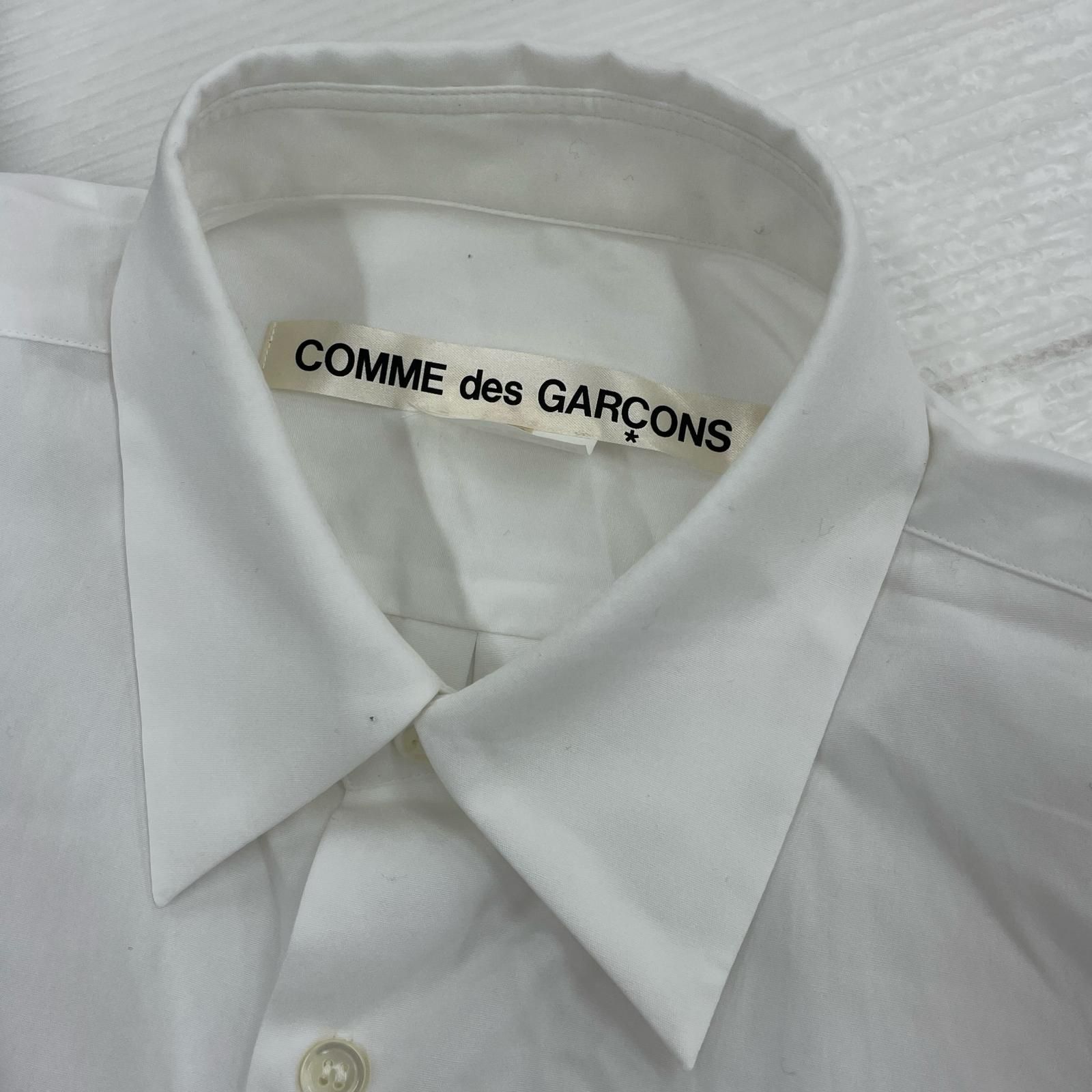 COMME des GARÇONS ホワイトシャツ XS COMME des GARCONS 22SS ワイヤー シャツ XS ホワイト 長袖シャツ