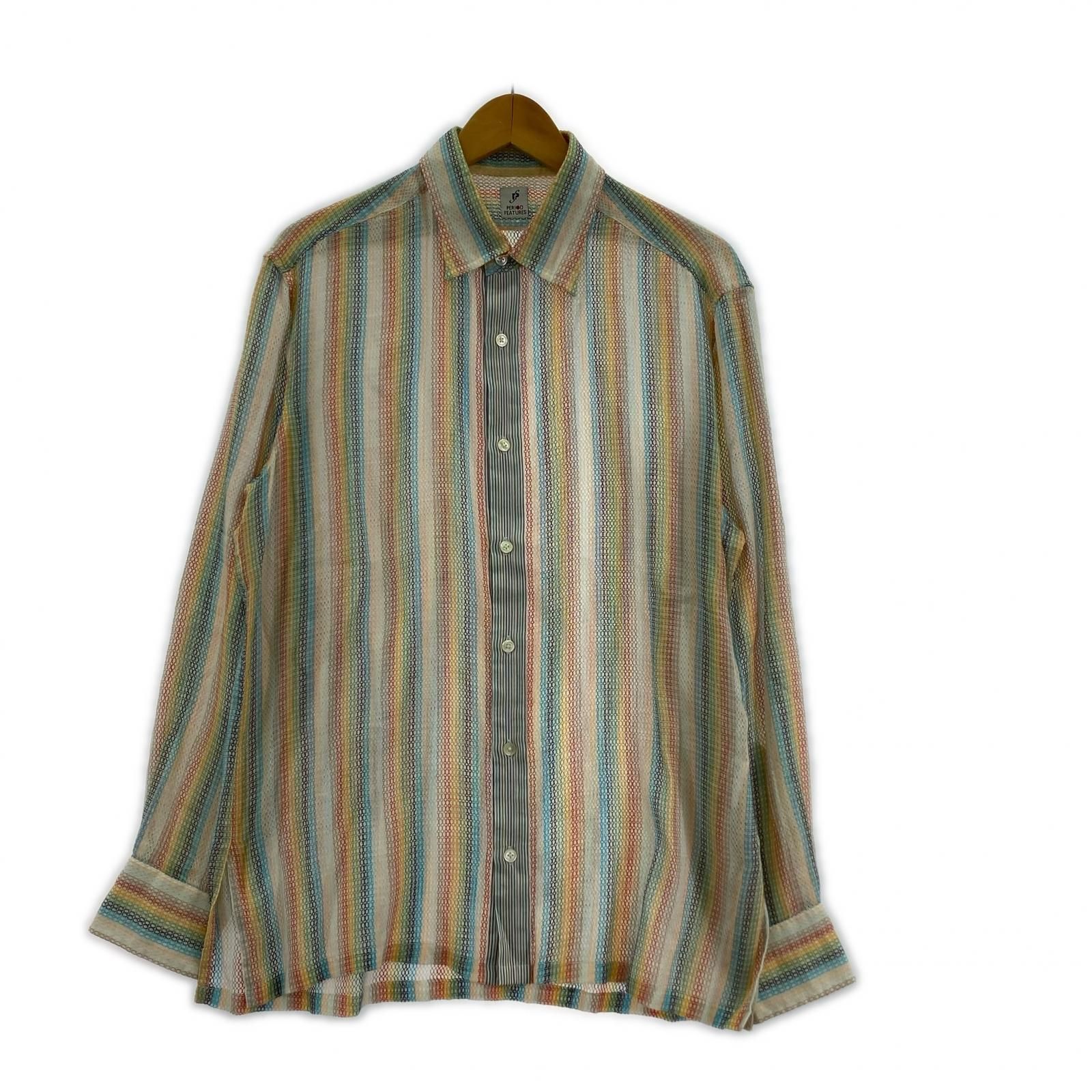 PERIOD FEATURES ストライプシアーシャツ