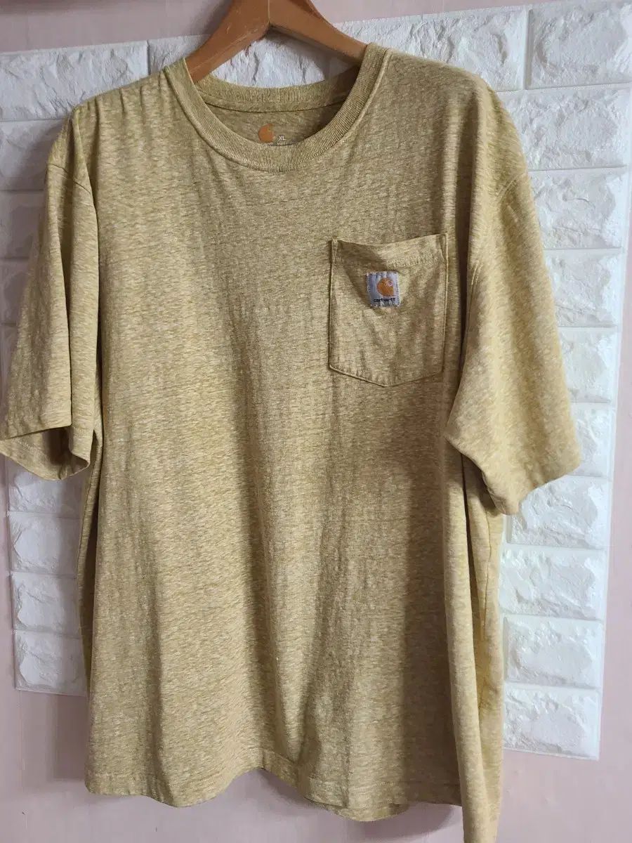 Carhartt カーハート ポケット 半袖Tシャツ イェロー(実115以上)