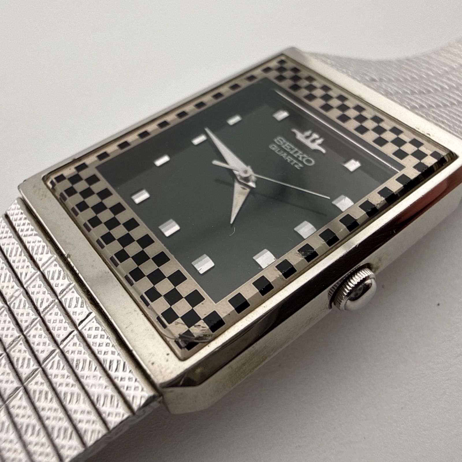 SEIKO V701-5H70 セイコー スクエア メンズ 腕時計 クォーツ 稼働品