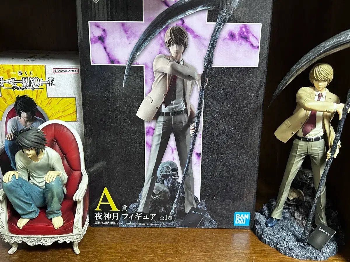 (開封のみ DEATH NOTE(デスノート) 夜神 月(ライト) L エル AB賞 フィギュア