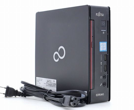 富士通 ESPRIMO Q558/B Core i5-9500T 2.2GHz 8GB 256GB(SSD) DisplayPort/DVI-D出力 Windows11 Pro 64bit 小難 中古