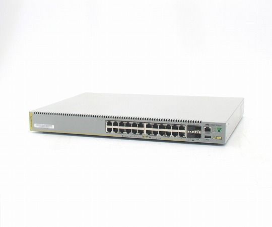 Allied Telesis AT-x510-28GTX 24ポート1000BASE-T 4ポート10GbE SFP+スロット搭載L3スイッチ x510-5.5.1-2.8.rel 冗長電源 中古