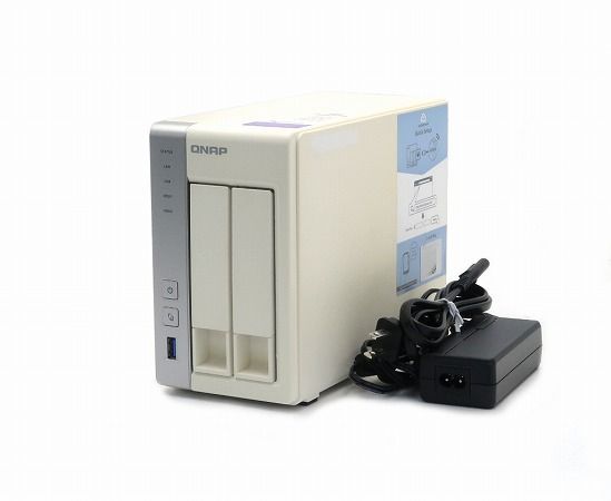 QNAP TS-231P Annapurna Labs Alpine AL212 Cortex-A15 1.7GHz 1GB 2TBx2台(SATA3.5インチ/RAID1構成) 中古
