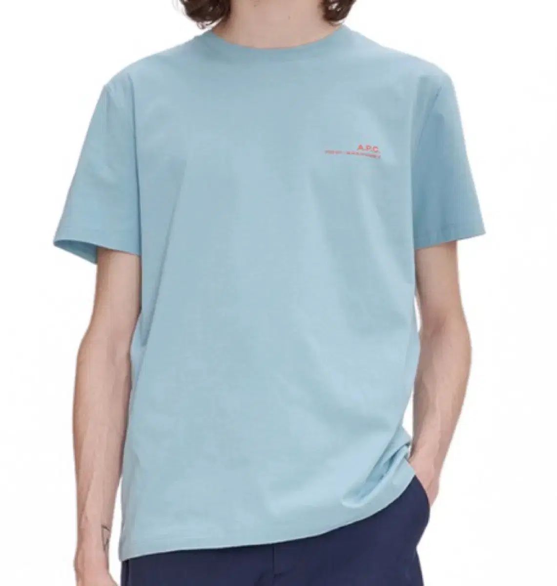 24SS A.P.C. アーペーセー アイテム 半袖 Tシャツ XL ライトブルー