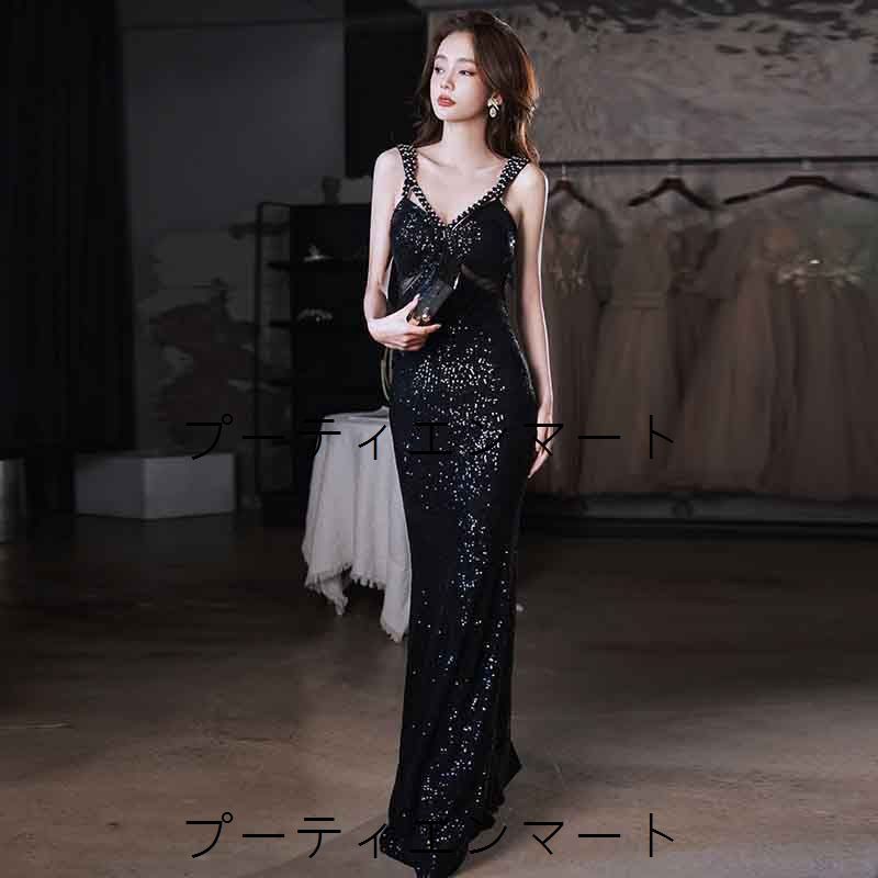 人気商品 ウエディングドレス 二次会 前撮り 大きいサイズ 結婚式/二次会ドレス 海外挙式 ウェディングドレス ライトドレス 花嫁ドレス ロングドレス 後撮り 結婚式 スレンダードレス 袖なし ワンピース 宴会 司会者　キラキラ スパンコール りシルバー ブラ