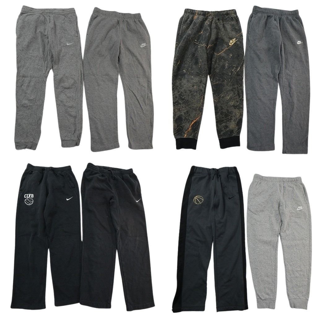 古着卸 まとめ売り NIKE ナイキ パンツMIX 8枚セット ( メンズ S ) スウェット グレー マーブル柄 ジョガーパンツ 中古 古着 NE9651 10,508円