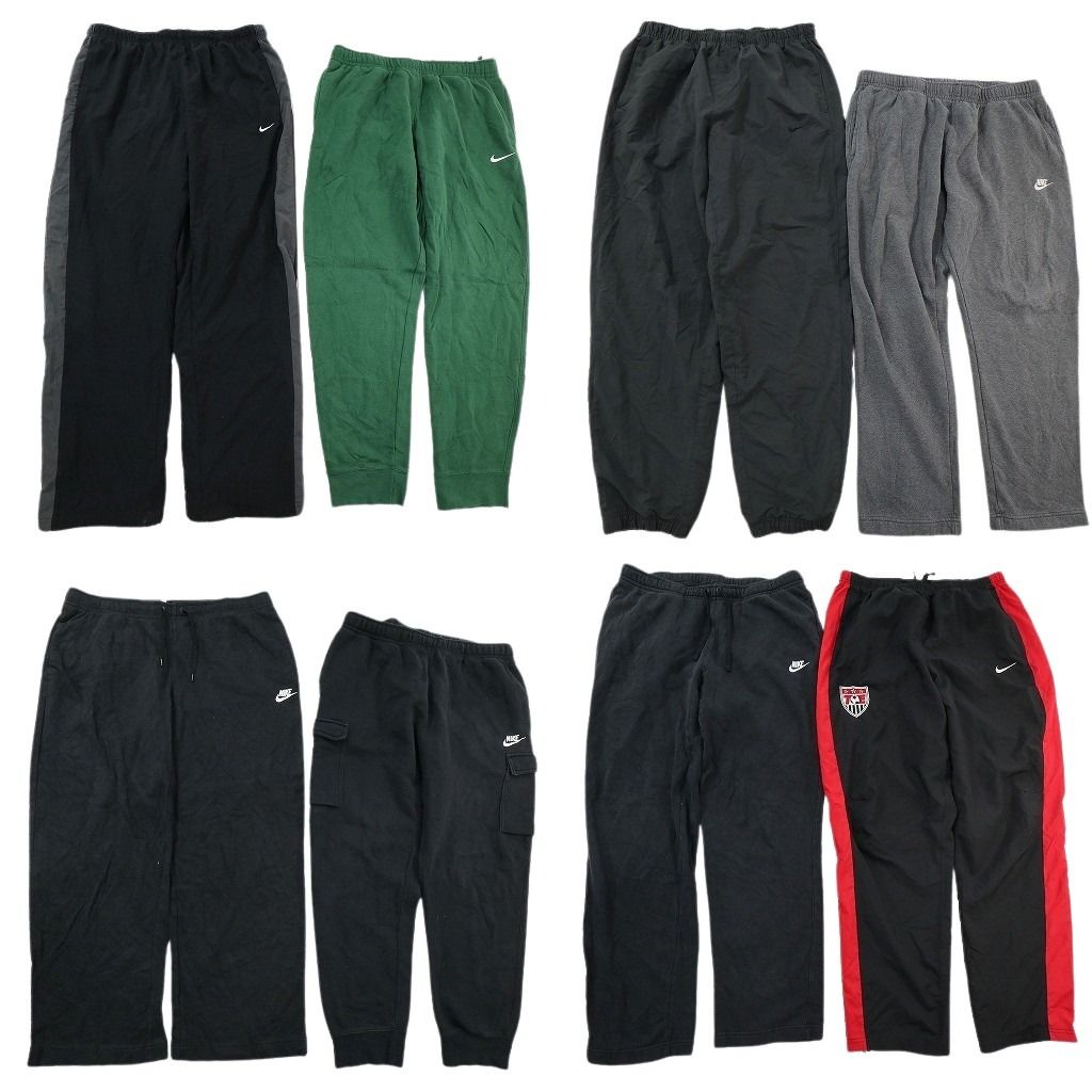 古着卸 まとめ売り NIKE ナイキ パンツMIX 8枚セット ( メンズ XL ) スウェット カーゴ ジョガーパンツ 中古 古着 NE9656