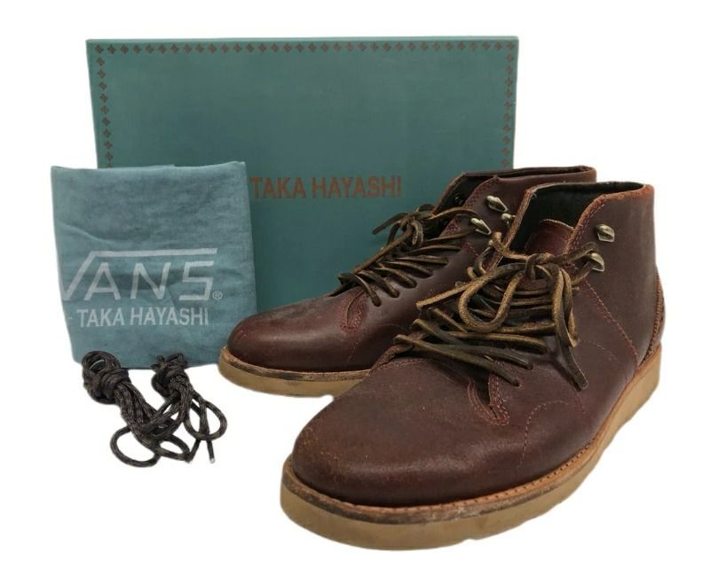 [城東80-055] VANS VAULT TAKA HAYASHI バンズ×タカハヤシ TH Sierra Trek Hi ll LX レザー シューズ US10