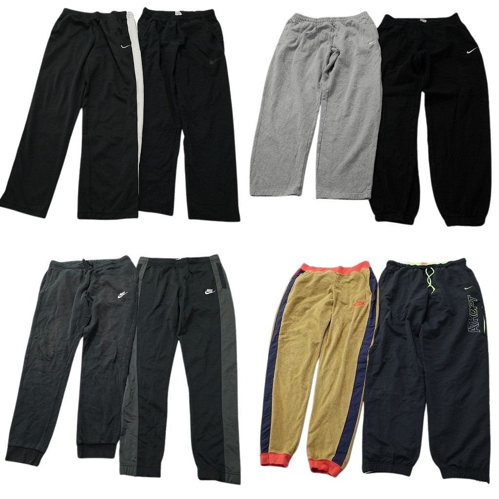 古着卸 まとめ売り NIKE ナイキ パンツMIX 8枚セット ( メンズ M ) イージーパンツ ジョガー スウェット 中古 古着 NE9681