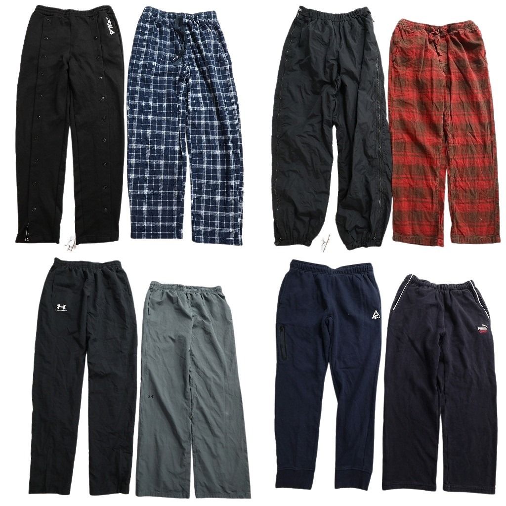 古着卸 まとめ売り ブランド パンツ 8枚セット ( メンズ M ) エディーバウアー チャップス コロンビア プーマ 中古 古着 NE9736