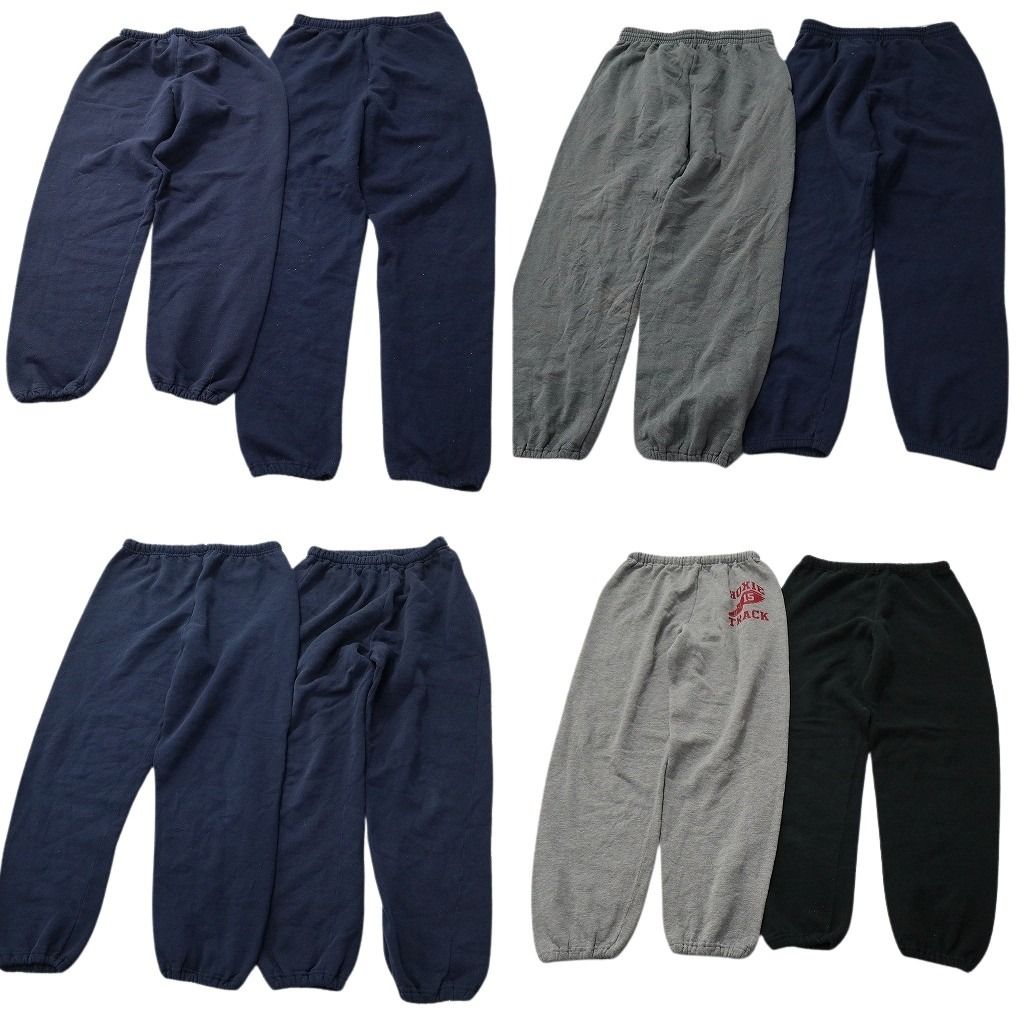 古着卸 まとめ売り スウェット パンツ 8枚セット ( メンズ M ) イージーパンツ ネイビー グレー ブラック 中古 古着 NE9744 6,352円
