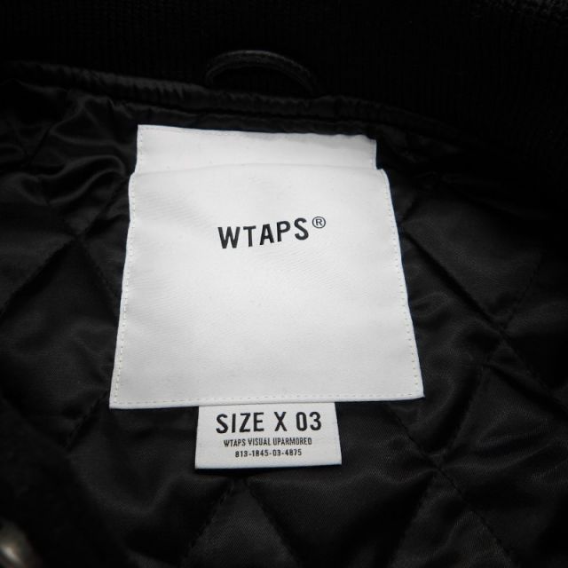WTAPS 24aw BC JACKET MELTON SYNTHETIC BLACK サイズ3 242CWDT-JKM06