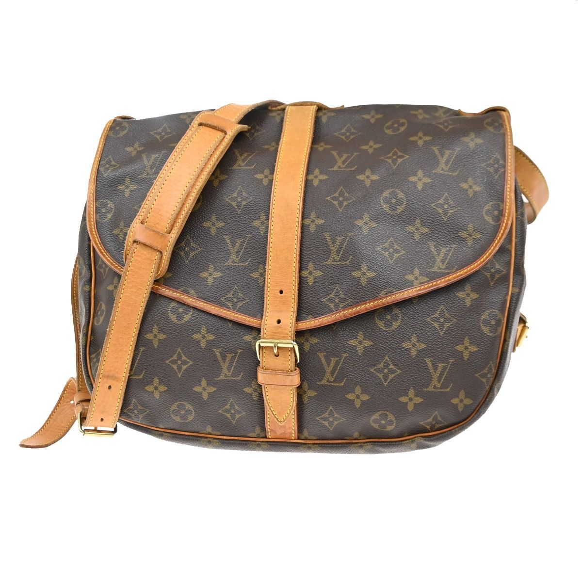 LOUIS VUITTON ルイ・ヴィトン ソミュール35 ショルダーバッグ モノグラム レザー M42254 79KC224