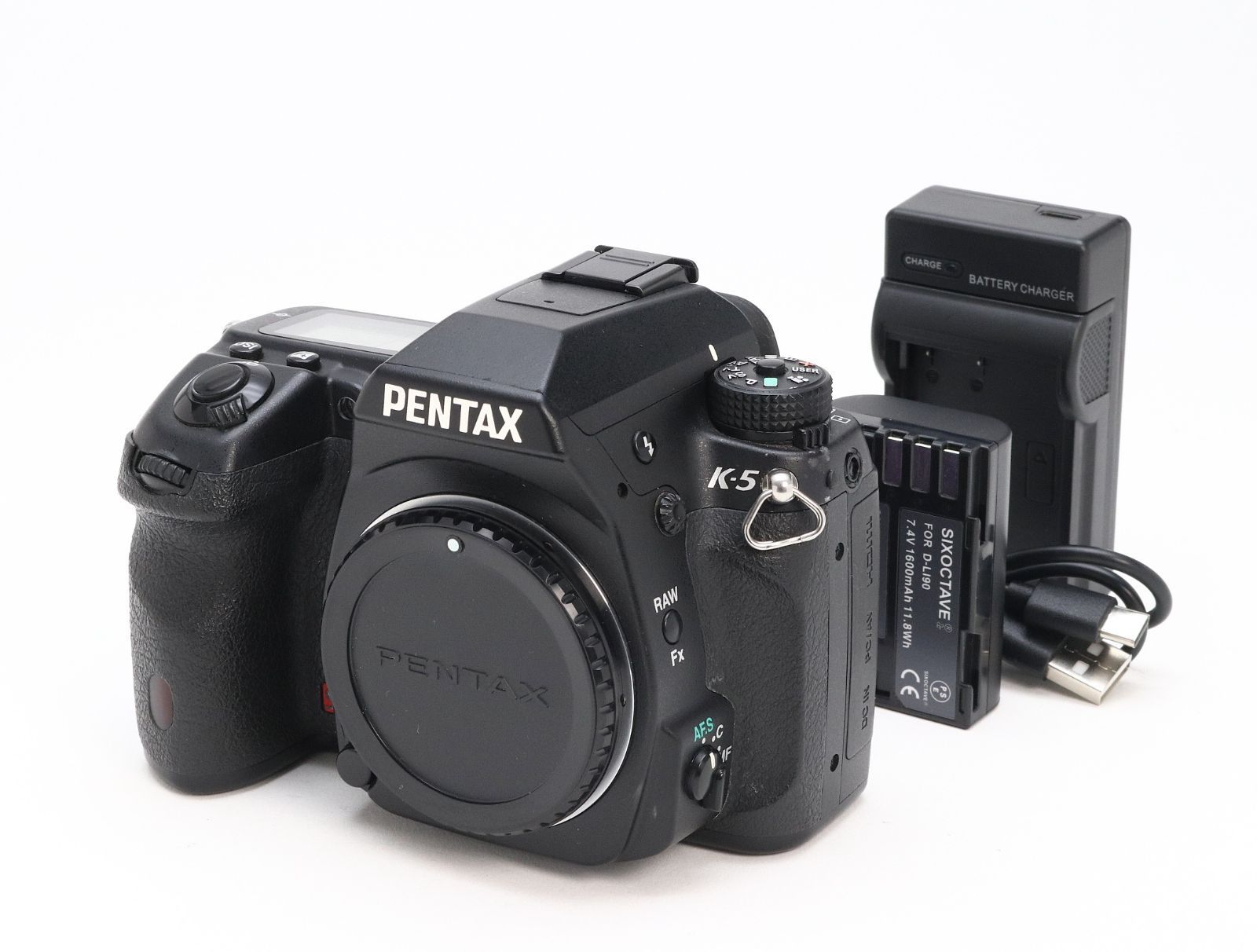 AB- (良品) PENTAX ペンタックス K-5 ボディ ブラック シャッター数 110,800枚 初期不良返品対応 55-256