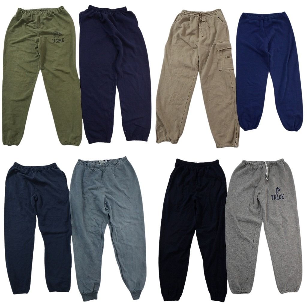 古着卸 まとめ売り スウェット パンツ 8枚セット ( メンズ M ) ミリタリー USMC ジョガーパンツ イージーパンツ 中古 古着 NE9851