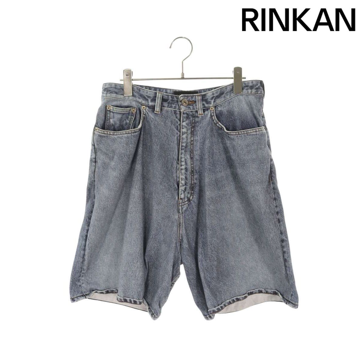 バレンシアガ 714336 TNVA4 ウォッシュ加工ハーフパンツ メンズ XS