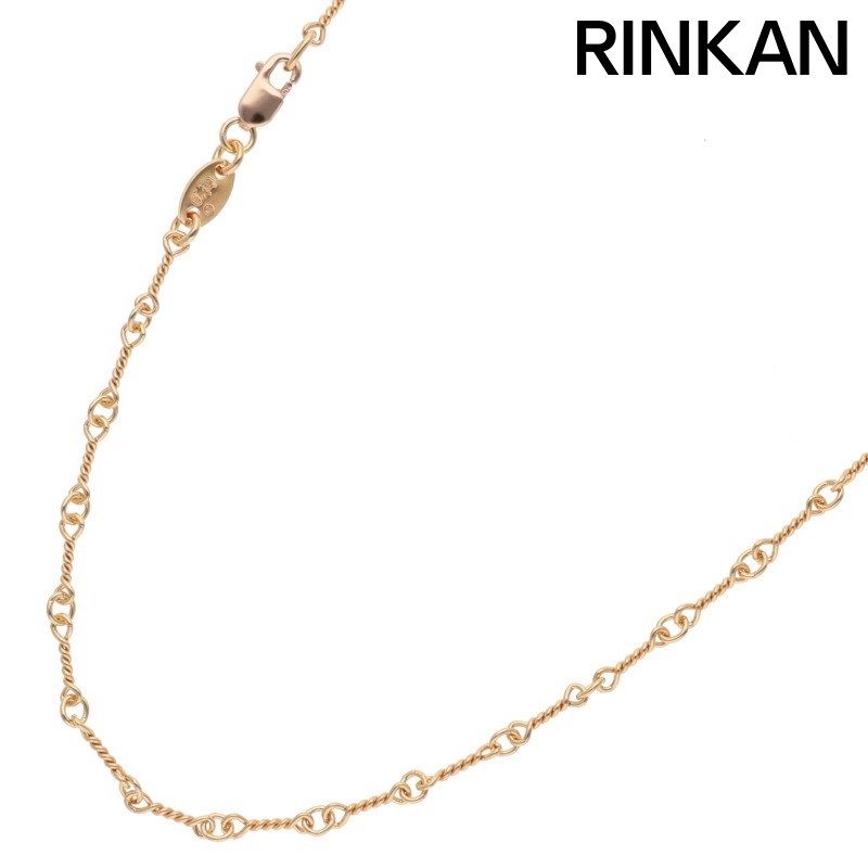 クロムハーツ 22K NECKCHAIN T18/ツイストチェーン18inch イエローゴールドネックレス メンズ 18inch 571,872円