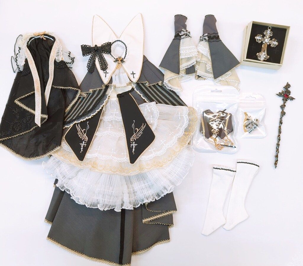 幻の風 ドール衣装 40cm(MDD) ファンタジックシスタードレス 灰燼聖女