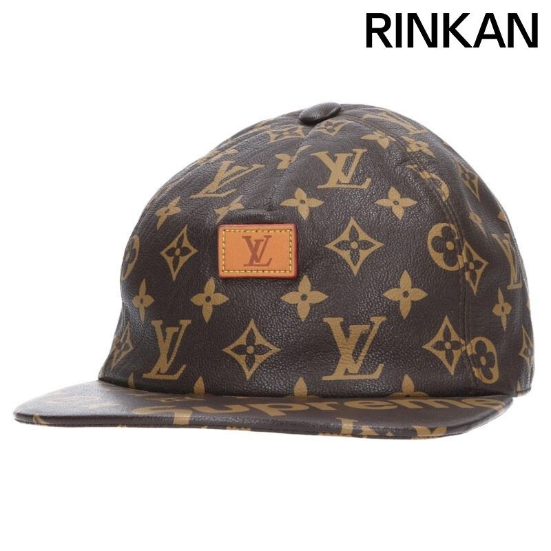 シュプリーム ルイヴィトン MP1879 LV 5-Panel Hat モノグラムレザー5パネルキャップ メンズ